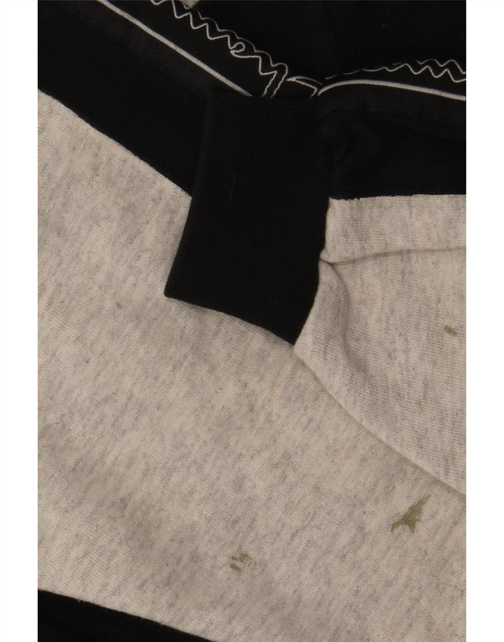 Suéter gráfico Champion Boys 9-10 anos médio preto colorblock
