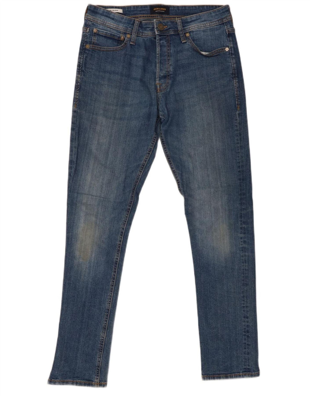 JACK & JONES Masculino GLENN Jeans Skinny W32 L32 Azul Algodão