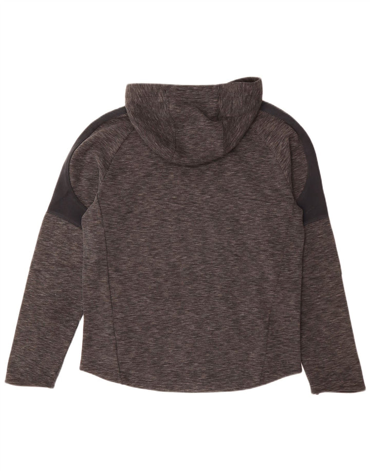 Puma Mens Hoodie Jumper Médio Cinza Algodão Flecked