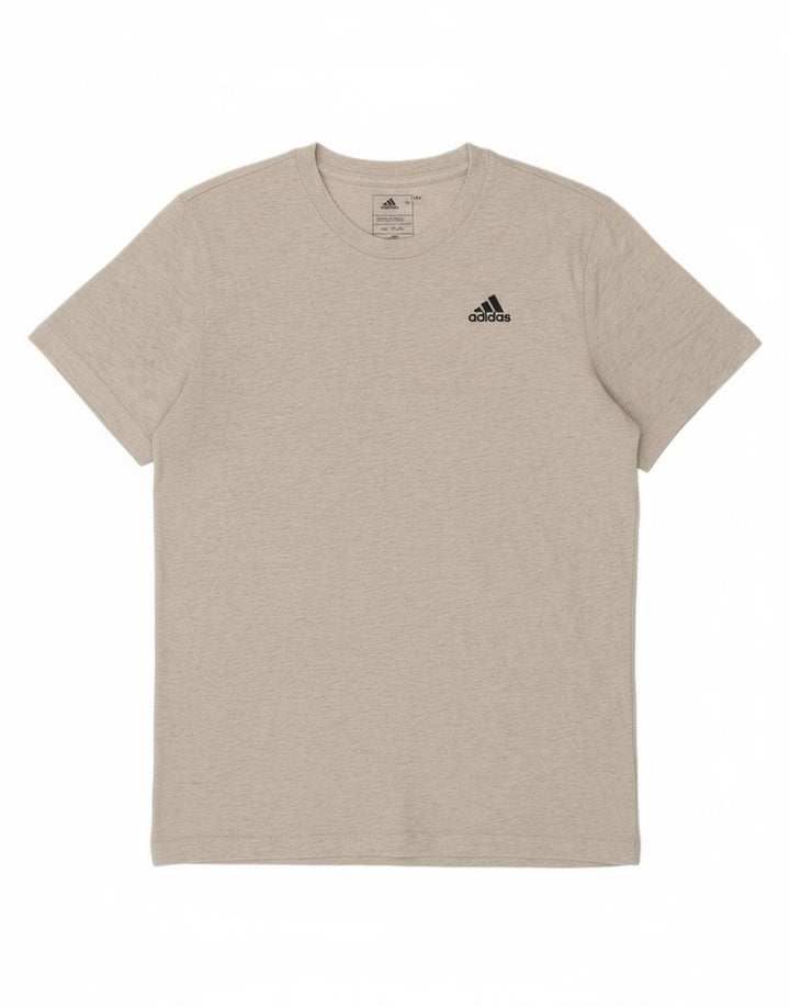 Camiseta masculina ADIDAS Top cinza médio algodão