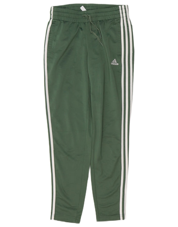 ADIDAS Womens Tracksuit Pants Joggers UK 8/10 Pequeno Verde