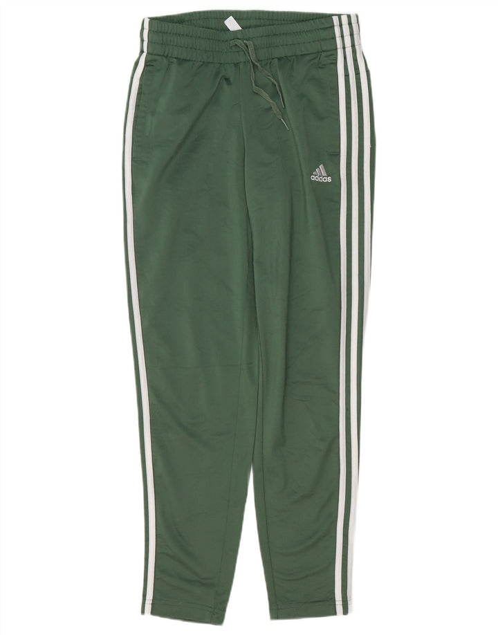 ADIDAS Womens Tracksuit Pants Joggers UK 8/10 Pequeno Verde