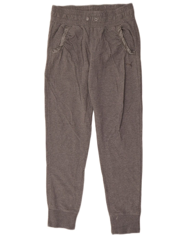 Calça de treino feminina Puma Joggers UK 10 pequeno algodão cinza