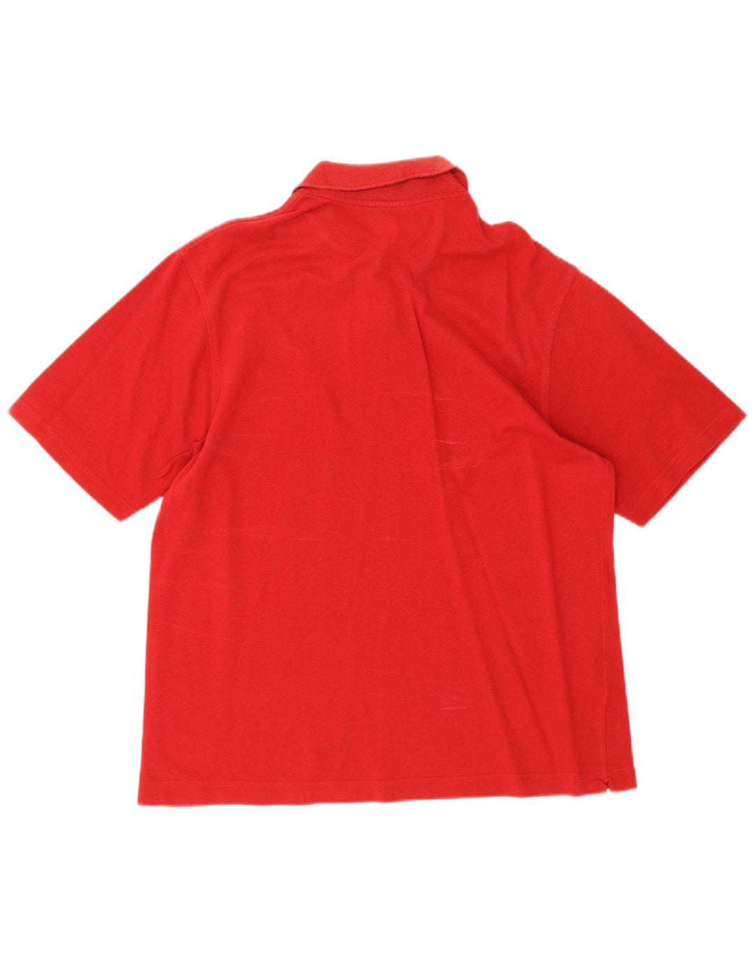 Camisa polo masculina Lacoste tamanho 5 grande algodão vermelho