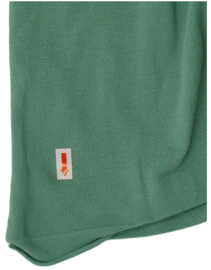 Camisa polo masculina Lacoste pequena verde algodão