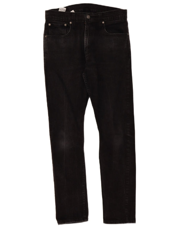 Calça jeans masculina Levi's 512 Slim Tapered W32 L32 algodão preto