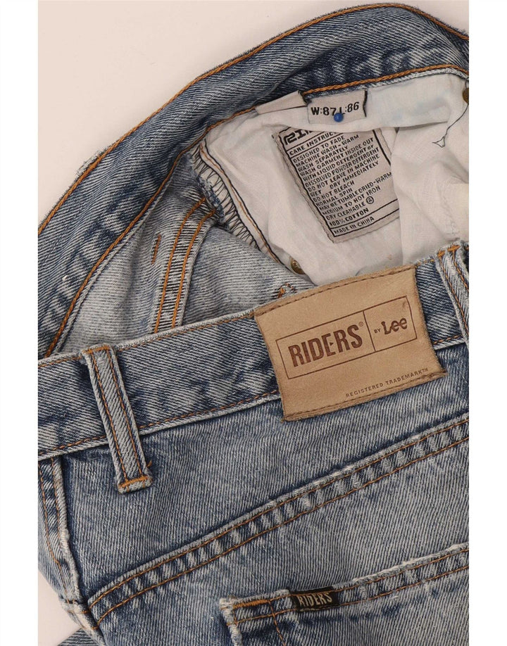 Lee Mens Riders Jeans retos desgastados W34 L33 algodão azul