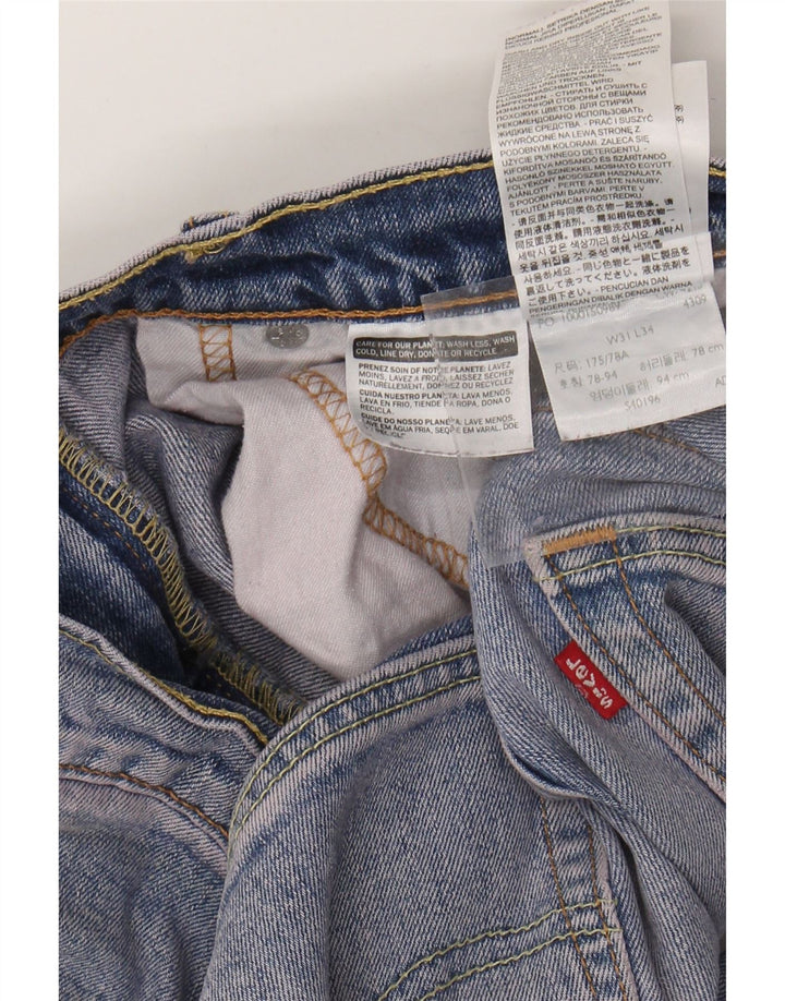LEVI'S Jeans Slim Masculino W31 L34 Azul Algodão