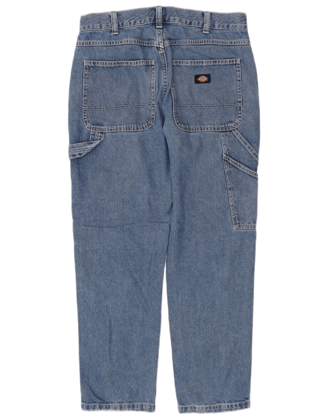 DICKIES Mens Cargo Tapered Jeans W32 L30 Azul Algodão