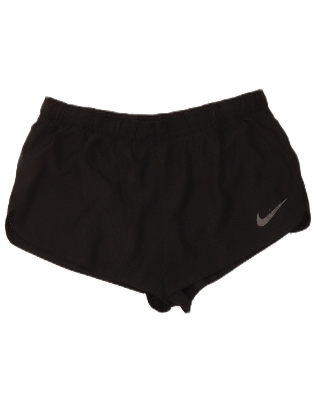 Shorts esportivos femininos Nike Dri Fit UK 16 grande poliéster preto