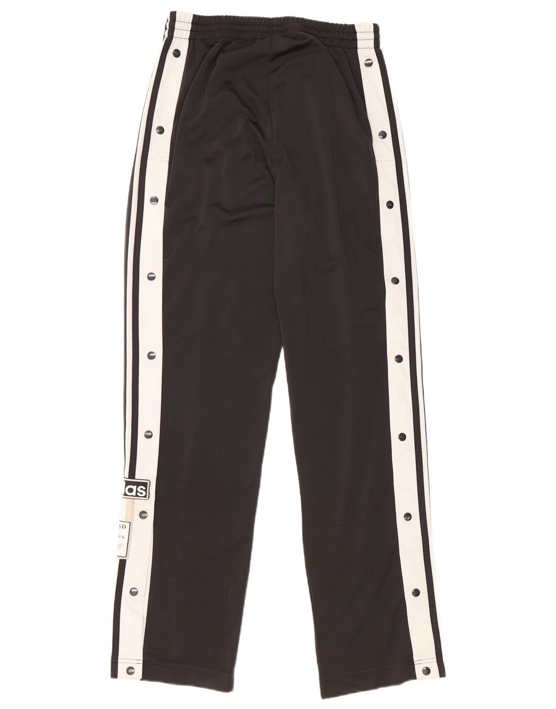 ADIDAS Womens Graphic Tracksuit Calças UK 10 Small Black Colourblock