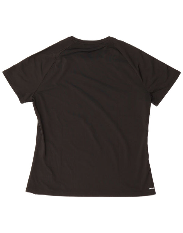 Camiseta Adidas Climalite Feminina Top UK 20/22 XL Preto Poliéster