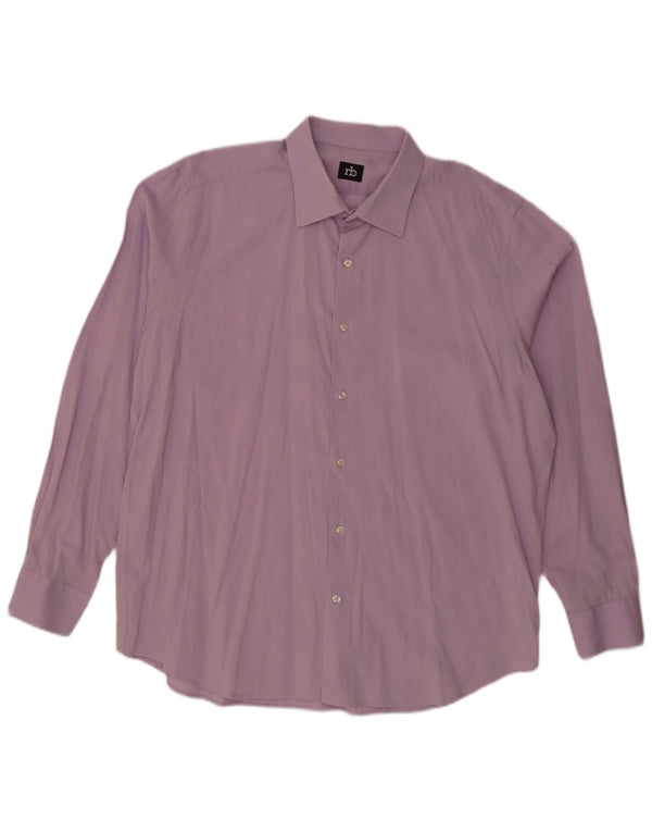Camisa masculina Roccobarocco tamanho 45 18 2XL roxo