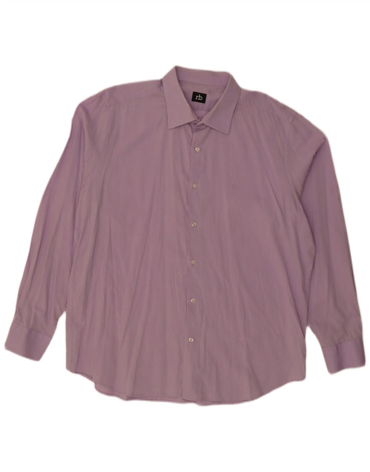 Camisa masculina Roccobarocco tamanho 45 18 2XL roxo