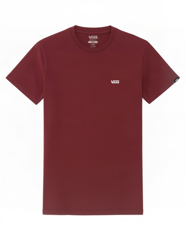 Camiseta Vans Masculina Classic Fit Top Pequeno Algodão Borgonha