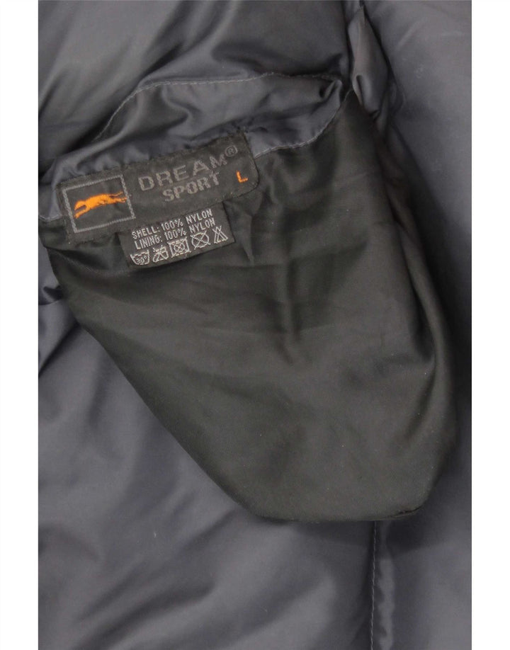Jaqueta masculina acolchoada reversível Dream UK 40 grande nylon preto