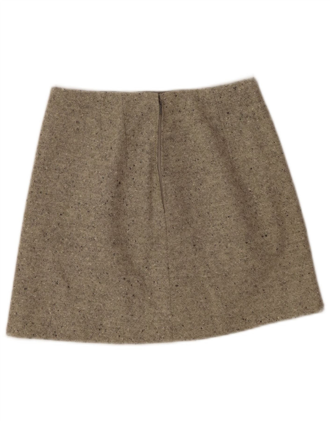 Mini saia feminina vintage W26 pequena bege salpicada