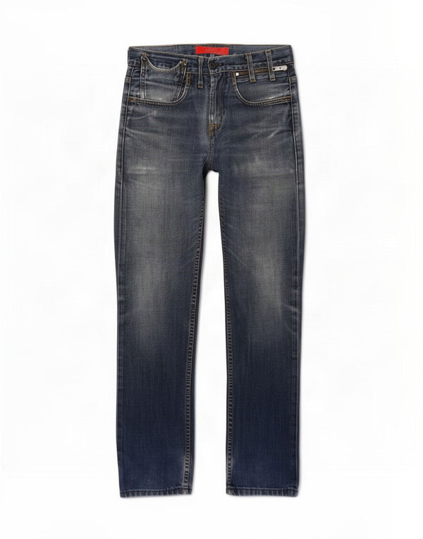 Levi's Masculino 504 Straight Jeans W29 L34 Azul Algodão