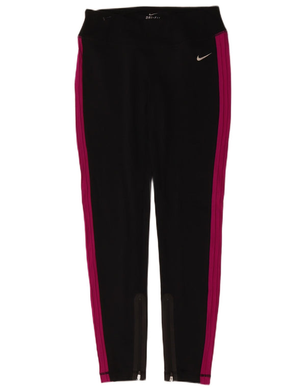 Leggings Nike Dri Fit UK 8 Pequeno Preto Colorblock