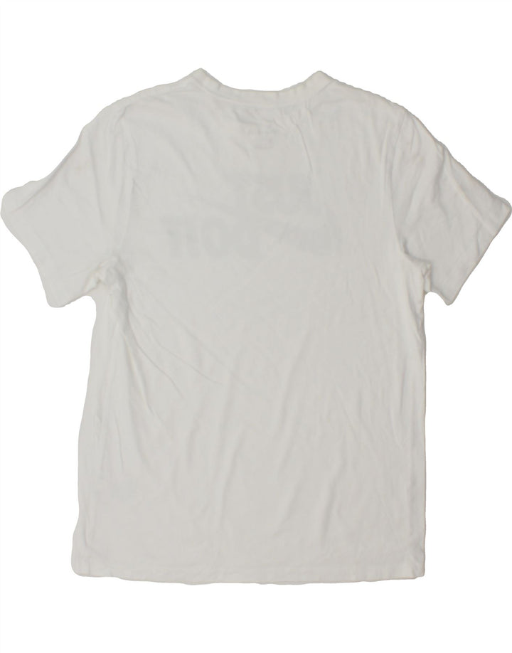NIKE Mens Graphic T-Shirt Top Medium White Cotton Vintage Nike and Second-Hand Nike from Messina Hembry 