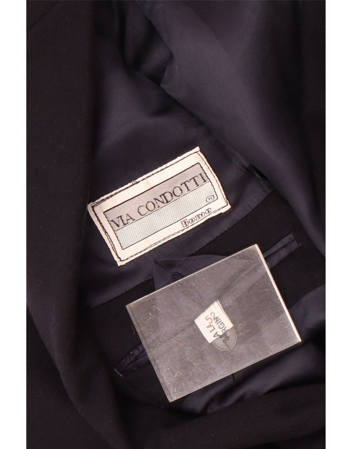 Jaqueta blazer masculina VIA CONDOTTI com 2 botões IT 52 XL lã azul marinho