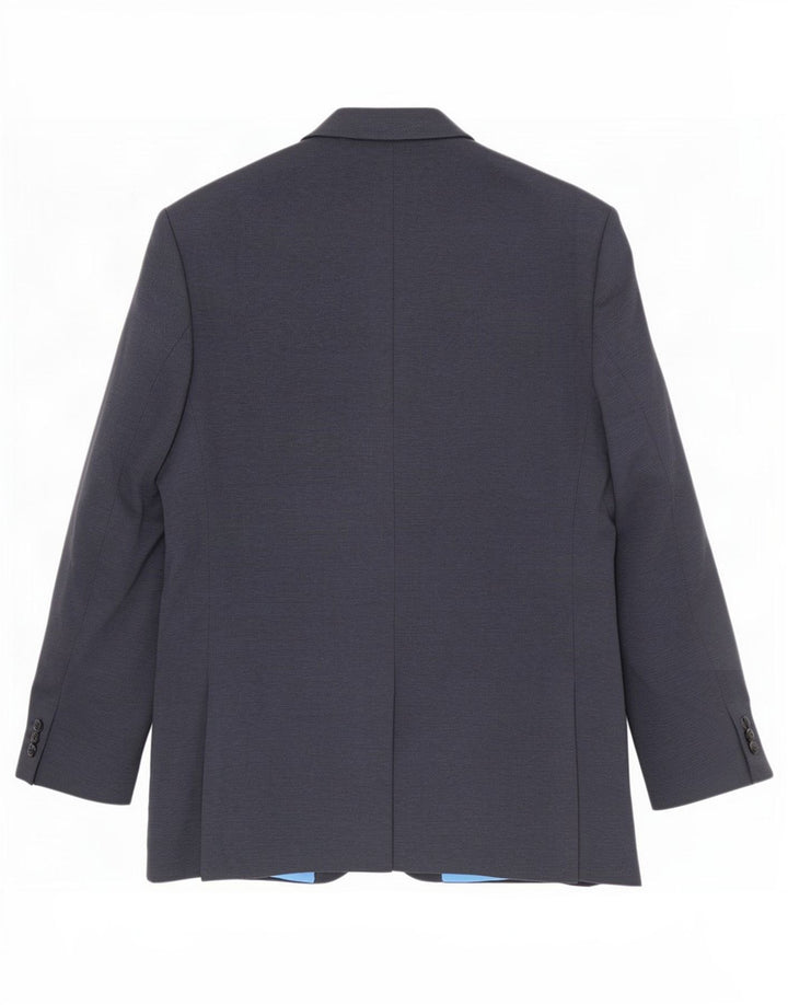 Jaqueta Blazer Slim Masculina de 2 Botões Marks & Spencer Reino Unido 42 Grande Azul Marinho