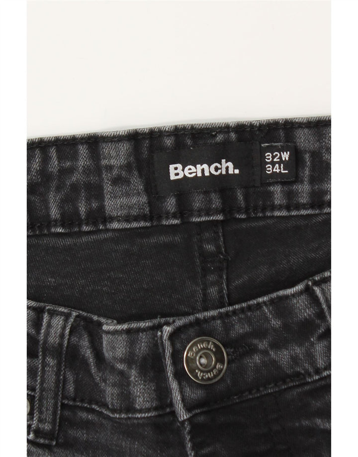 Banco Masculino Slim Jeans W32 L32 Algodão Preto