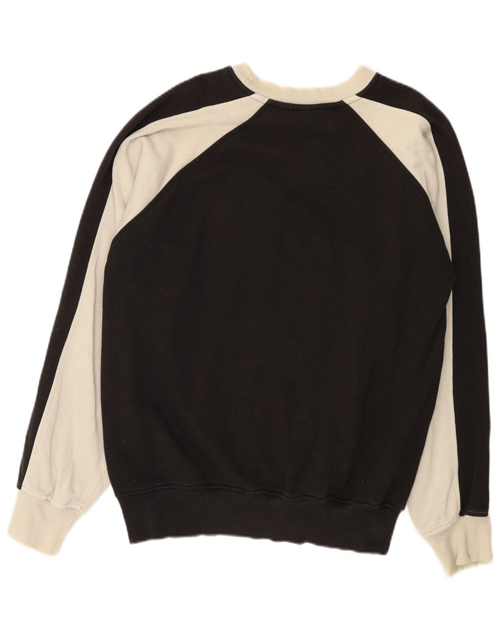 Puma masculino gráfico moletom jumper pequeno preto colorblock