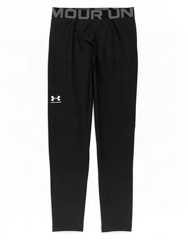 Leggings gráficas Under Armour Boys Heat Gear 11-12 anos grandes pretas