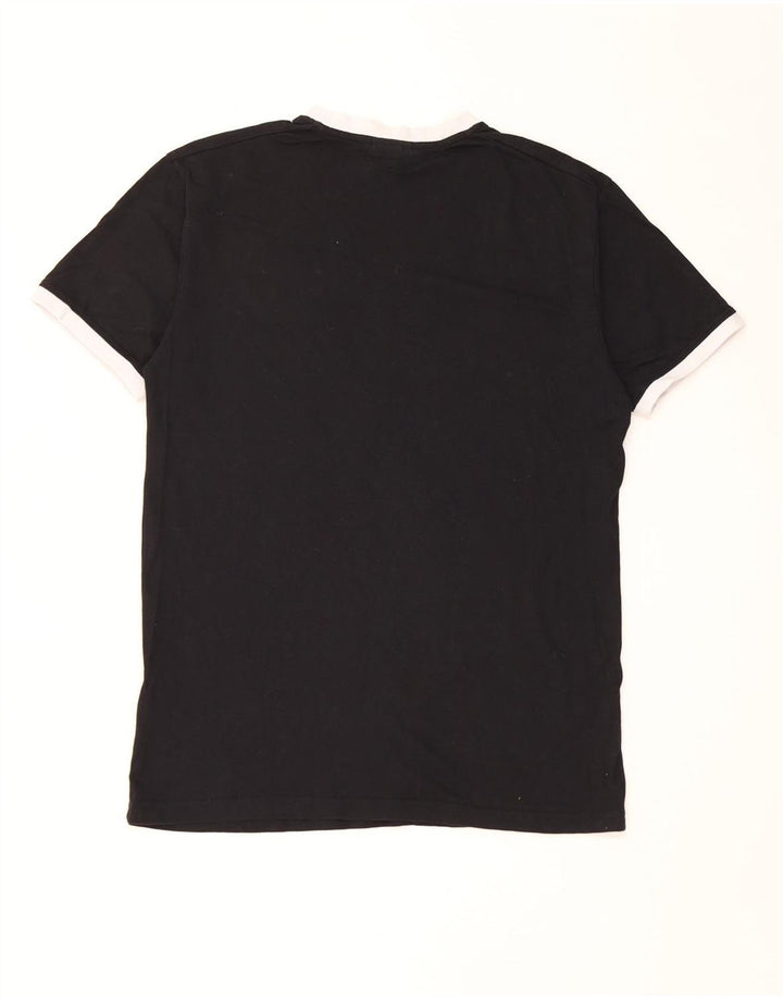 Camiseta masculina Ellesse Top médio algodão preto
