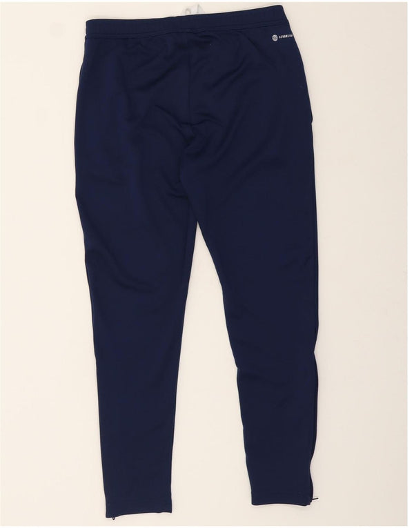 Calças de treino ADIDAS masculinas Aeroready grandes poliéster azul marinho