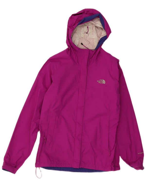 The North Face Womens Hooded Rain Jacket UK 10 Small Maroon Nylon