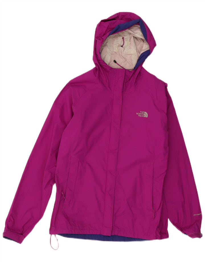 Jaqueta de chuva feminina com capuz The North Face UK 10 pequena marrom nylon
