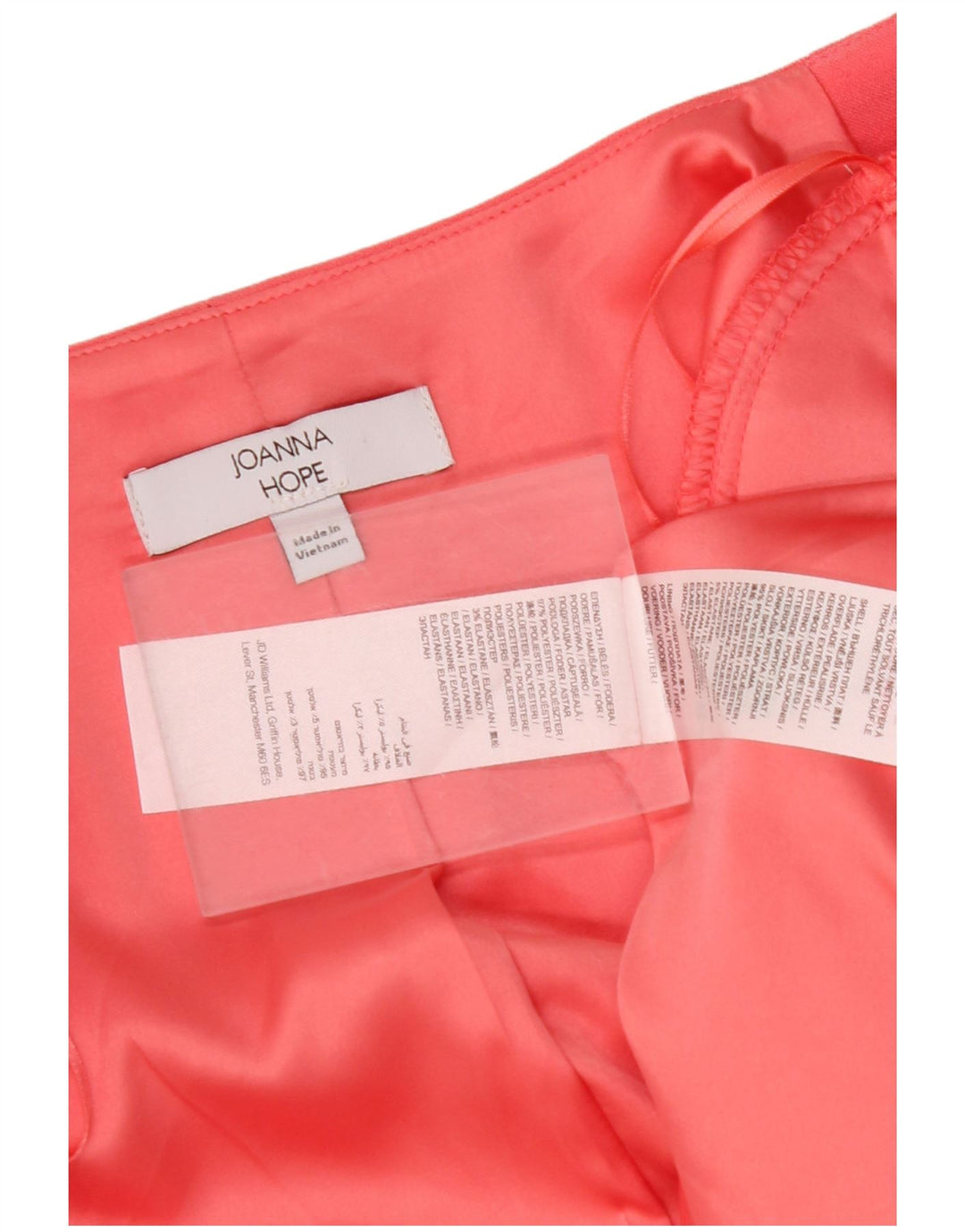 JOANNA HOPE Jaqueta blazer feminina manga 3/4 aberta Reino Unido 14 médio vermelho