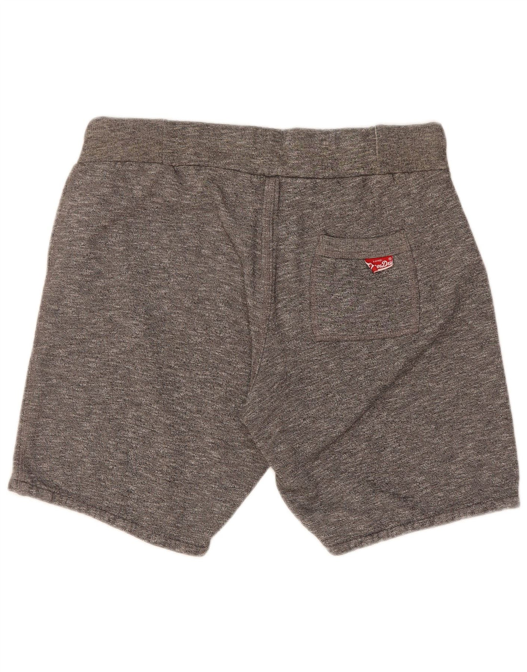 Superdry Mens Graphic Sport Shorts Médio Algodão Cinza