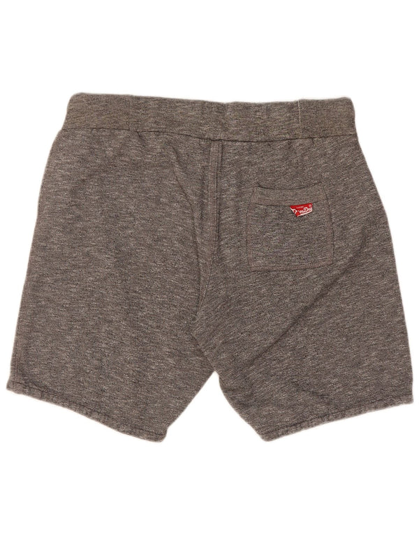 Superdry Mens Graphic Sport Shorts Médio Algodão Cinza
