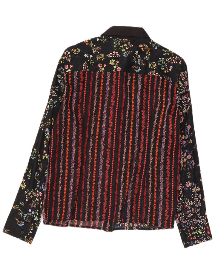 Camisa Desigual Mulher UK 14 Médio Multicolorido Floral