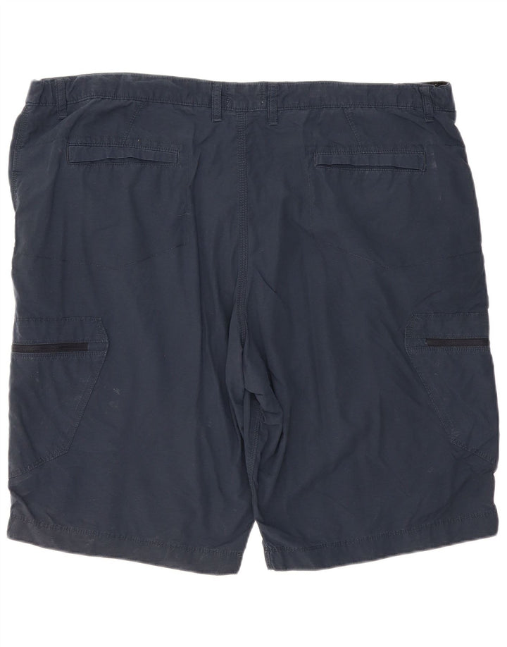 Shorts cargo masculino Marks & Spencer W44 2XL algodão azul marinho