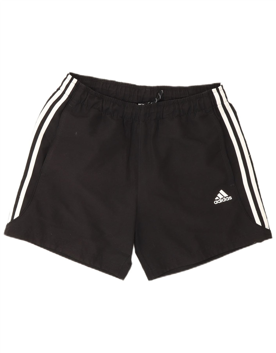 Shorts esportivos masculinos Adidas Regular Fit médio preto poliéster esportivo