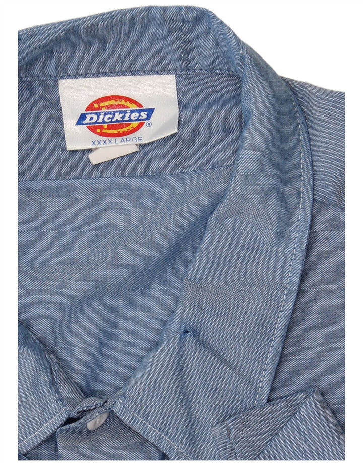 Camisa masculina de manga curta Dickies 4XL azul poliéster