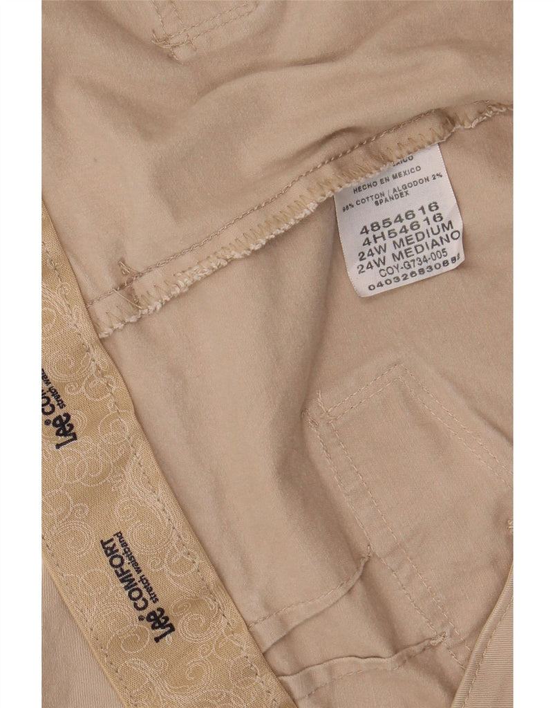 LEE Womens Straight Chino Trousers US 24 4XL W48 L29 Beige Cotton Vintage Lee and Second-Hand Lee from Messina Hembry 