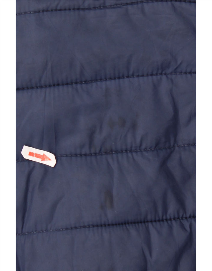 Jaqueta acolchoada masculina Superdry UK 40 grande nylon azul marinho