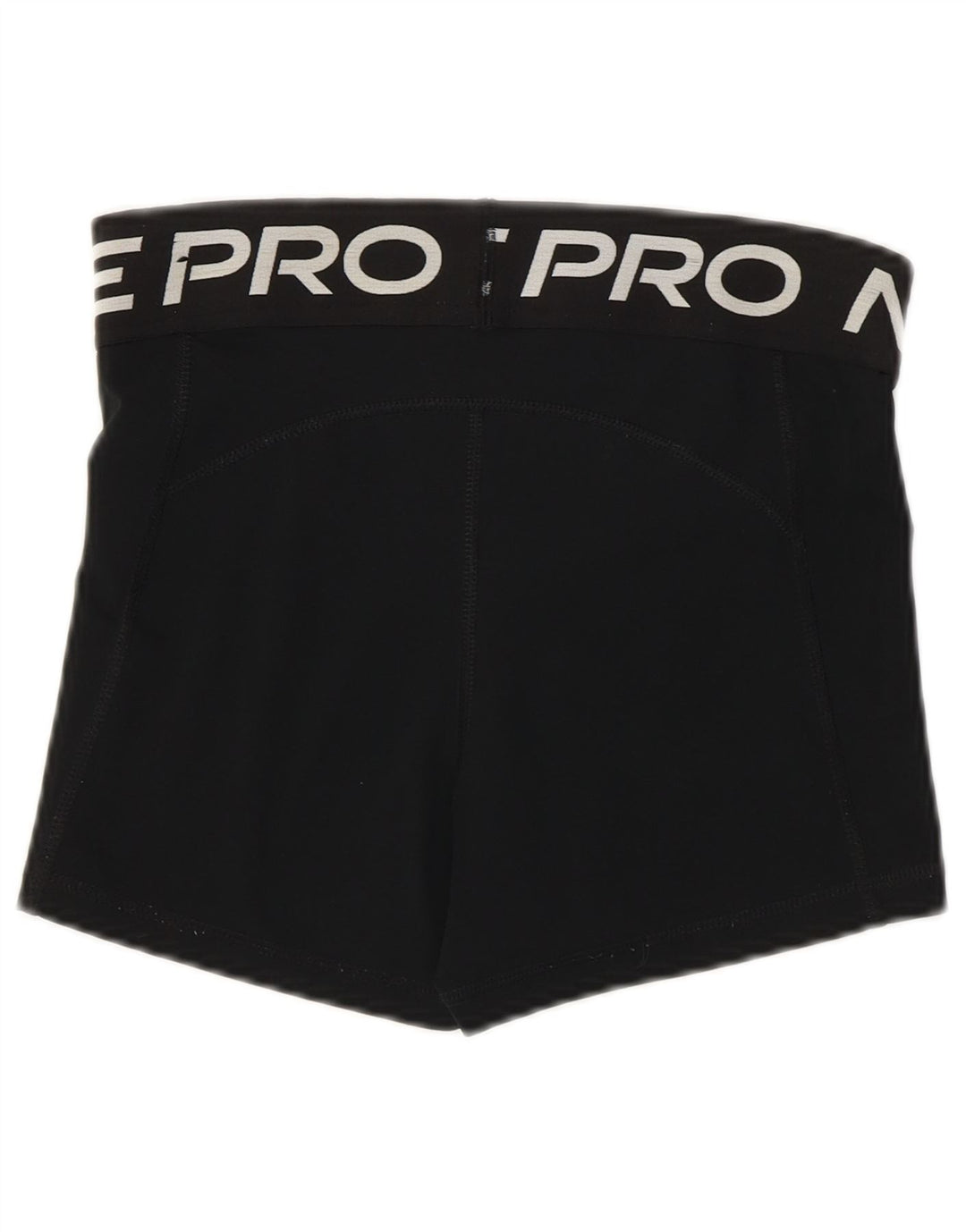 Shorts esportivos gráficos Nike Womens Dri Fit UK 10 pequeno poliéster preto