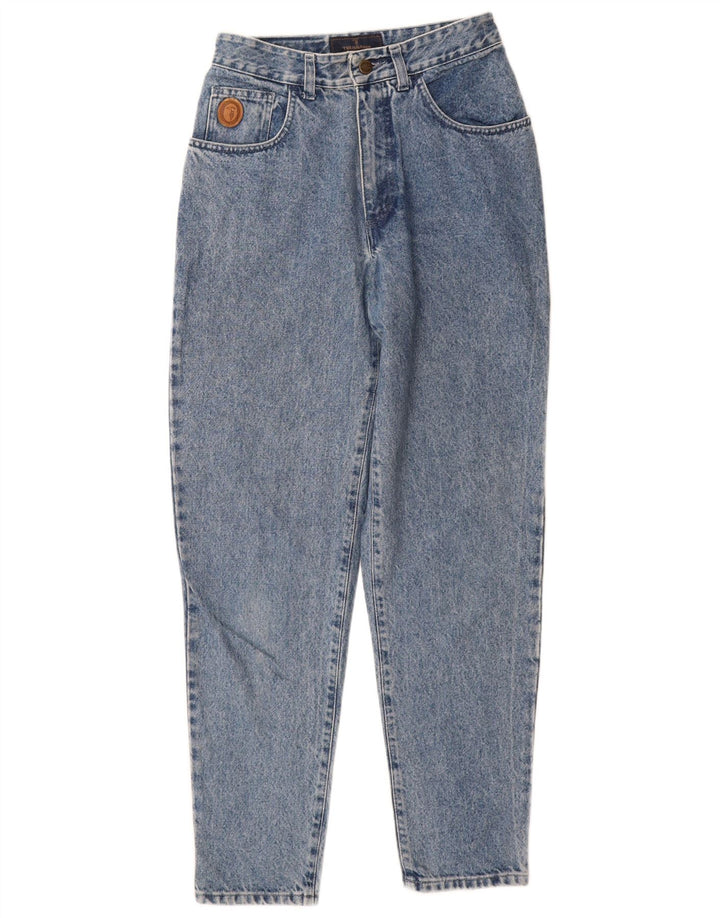 Trussardi Calça jeans feminina cônica W31 L31 algodão azul
