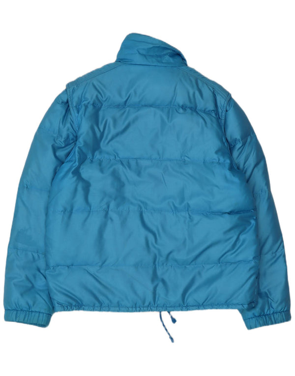 Jaqueta acolchoada masculina Sergio Tacchini EU 50 grande azul poliamida