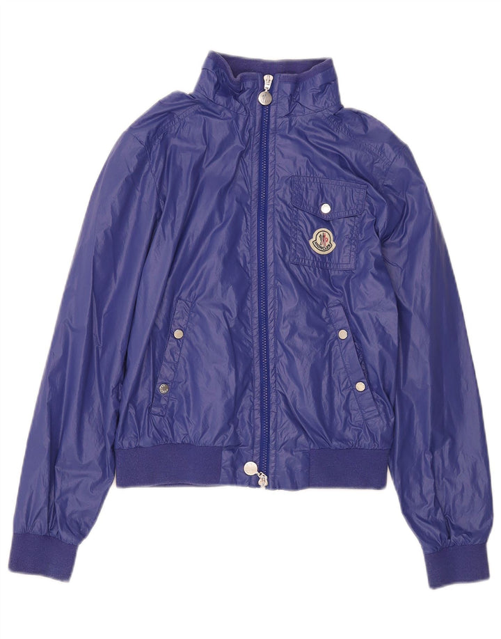 Jaqueta bomber feminina Moncler 11-12 anos azul nylon