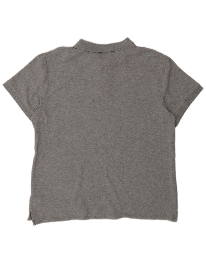 Camisa polo masculina Nike grande algodão cinza