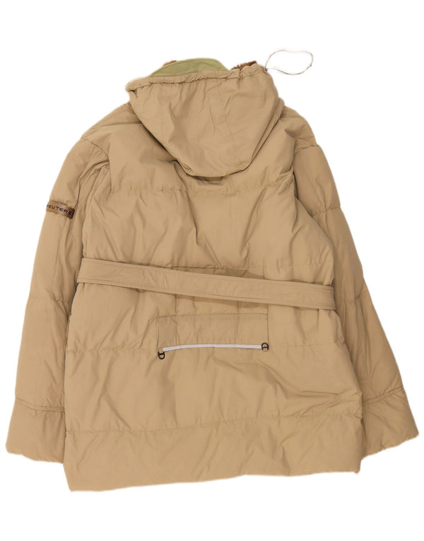 Jaqueta masculina acolchoada com capuz PEUTEREY UK 42 XL bege