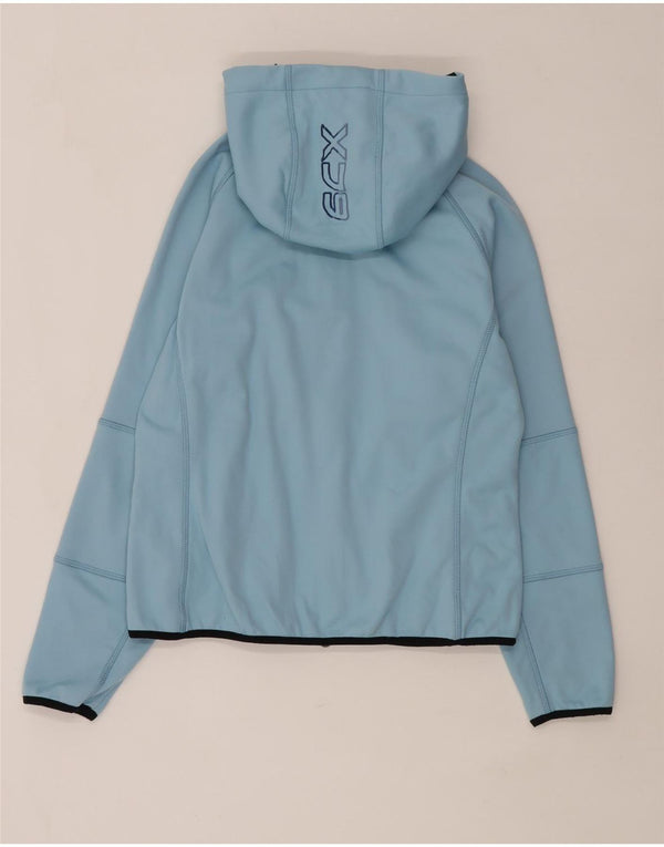 Jaqueta bomber com capuz feminina Think Pink UK 16 grande poliéster azul