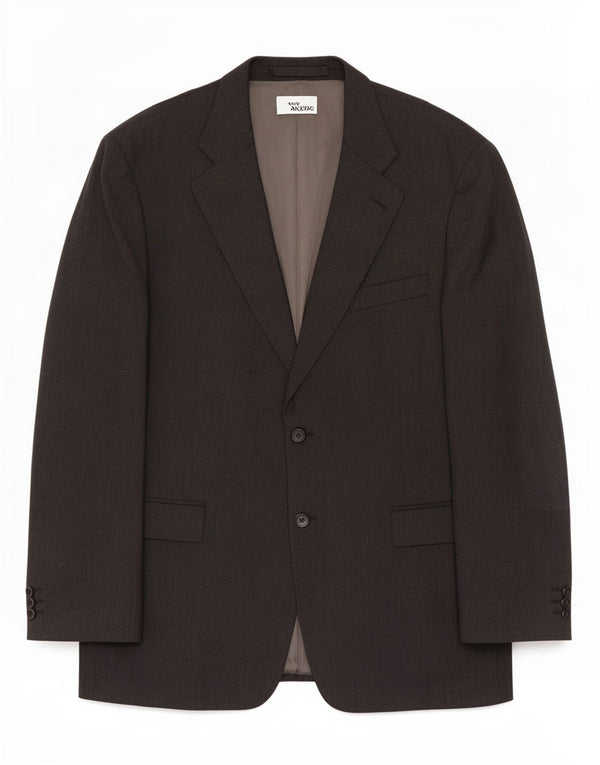 Jaqueta blazer masculina de 2 botões Marks & Spencer Reino Unido 44 XL cinza nova lã